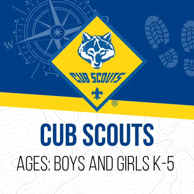 Cub Scouts for boys and girls grades K-5